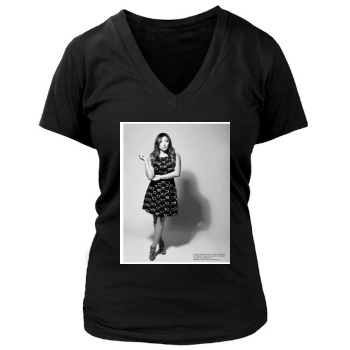 Jenna Ushkowitz Women's Deep V-Neck TShirt