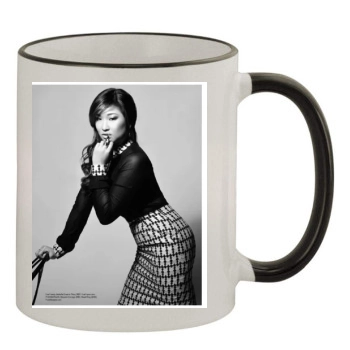 Jenna Ushkowitz 11oz Colored Rim & Handle Mug