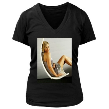 Jenni Falconer Women's Deep V-Neck TShirt