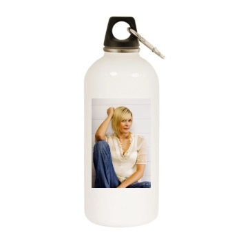 Jenni Falconer White Water Bottle With Carabiner