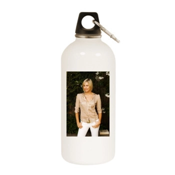 Jenni Falconer White Water Bottle With Carabiner