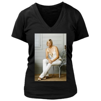 Jenni Falconer Women's Deep V-Neck TShirt