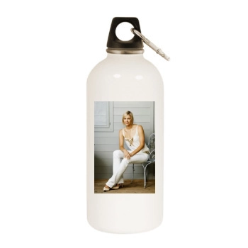 Jenni Falconer White Water Bottle With Carabiner