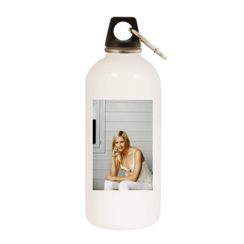 Jenni Falconer White Water Bottle With Carabiner