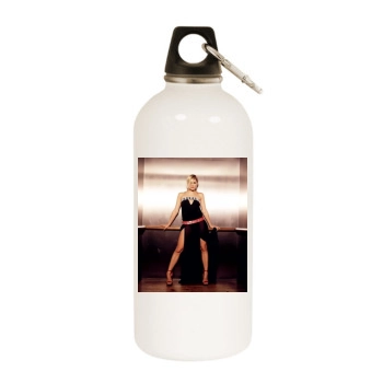 Jenni Falconer White Water Bottle With Carabiner