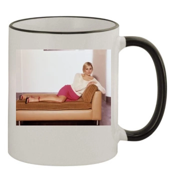Jenni Falconer 11oz Colored Rim & Handle Mug