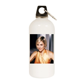 Jenni Falconer White Water Bottle With Carabiner