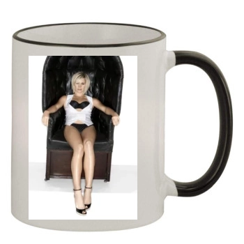 Jenni Falconer 11oz Colored Rim & Handle Mug