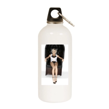 Jenni Falconer White Water Bottle With Carabiner