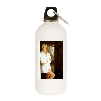 Jenni Falconer White Water Bottle With Carabiner