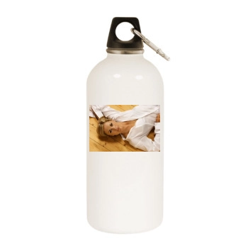 Jenni Falconer White Water Bottle With Carabiner