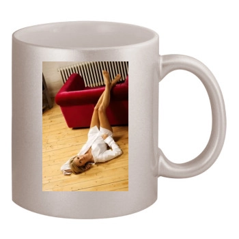 Jenni Falconer 11oz Metallic Silver Mug