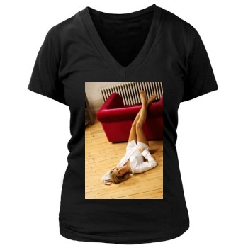 Jenni Falconer Women's Deep V-Neck TShirt