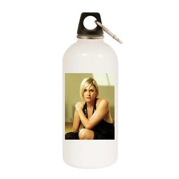 Jenni Falconer White Water Bottle With Carabiner