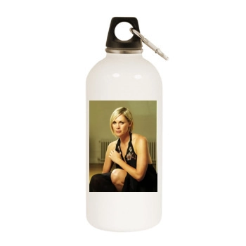 Jenni Falconer White Water Bottle With Carabiner