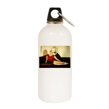 Jenni Falconer White Water Bottle With Carabiner