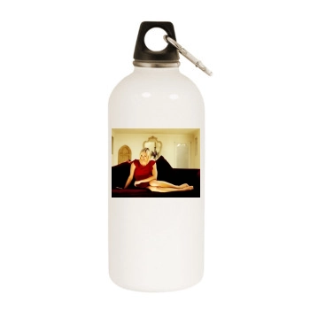 Jenni Falconer White Water Bottle With Carabiner