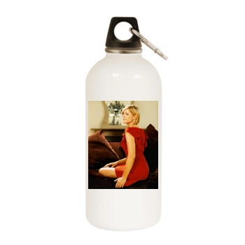 Jenni Falconer White Water Bottle With Carabiner