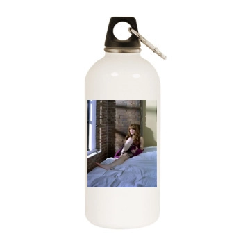 Jenny Lewis White Water Bottle With Carabiner