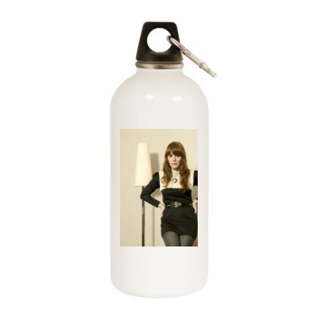Jenny Lewis White Water Bottle With Carabiner