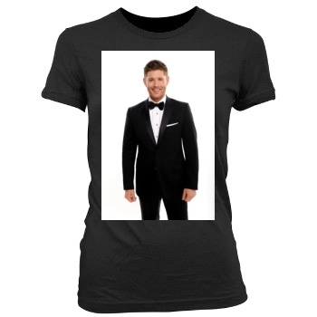 Jensen Ackles Women's Junior Cut Crewneck T-Shirt