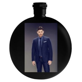 Jensen Ackles Round Flask