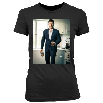 Jensen Ackles Women's Junior Cut Crewneck T-Shirt