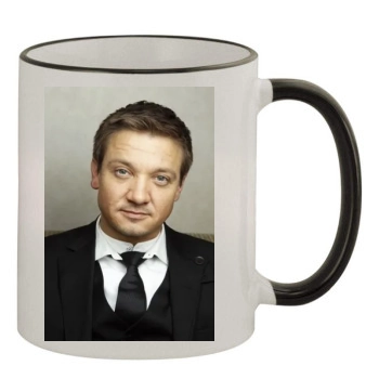 Jeremy Renner 11oz Colored Rim & Handle Mug