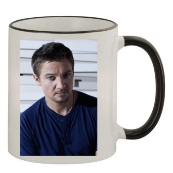 Jeremy Renner 11oz Colored Rim & Handle Mug