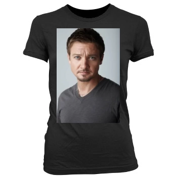 Jeremy Renner Women's Junior Cut Crewneck T-Shirt