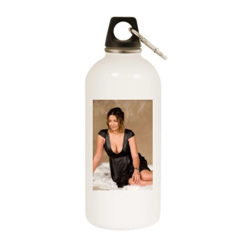 Jessica Gomes White Water Bottle With Carabiner