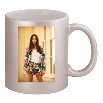 Jessica Gomes 11oz Metallic Silver Mug