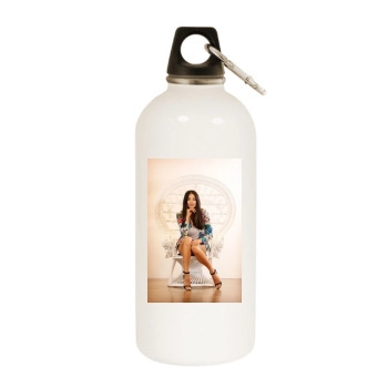 Jessica Gomes White Water Bottle With Carabiner