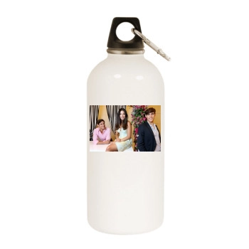 Jessica Gomes White Water Bottle With Carabiner