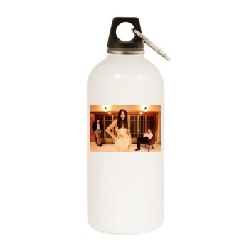 Jessica Gomes White Water Bottle With Carabiner