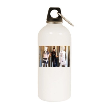 Jessica Gomes White Water Bottle With Carabiner