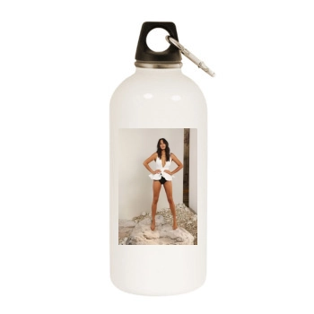 Jessica Gomes White Water Bottle With Carabiner