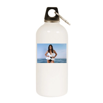 Jessica Gomes White Water Bottle With Carabiner