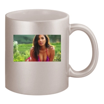 Jessica Gomes 11oz Metallic Silver Mug