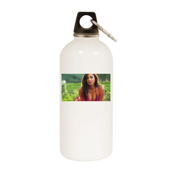 Jessica Gomes White Water Bottle With Carabiner