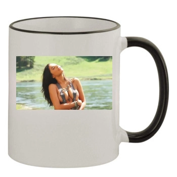 Jessica Gomes 11oz Colored Rim & Handle Mug