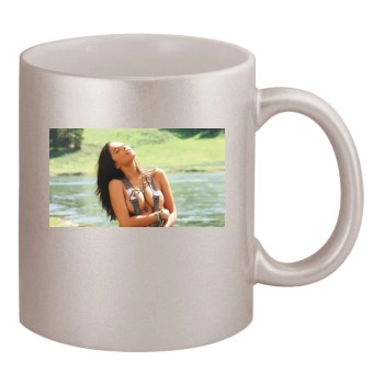 Jessica Gomes 11oz Metallic Silver Mug