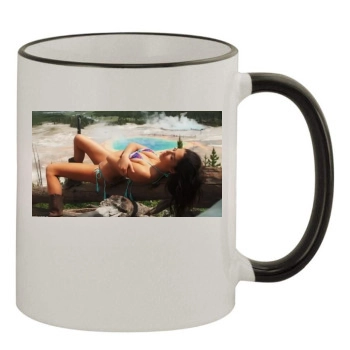 Jessica Gomes 11oz Colored Rim & Handle Mug