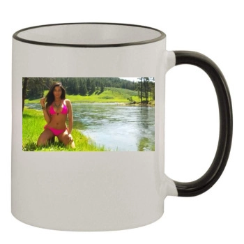 Jessica Gomes 11oz Colored Rim & Handle Mug