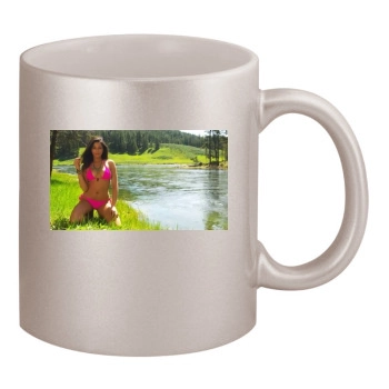 Jessica Gomes 11oz Metallic Silver Mug