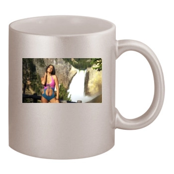 Jessica Gomes 11oz Metallic Silver Mug