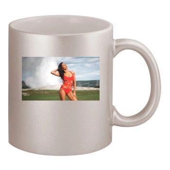 Jessica Gomes 11oz Metallic Silver Mug