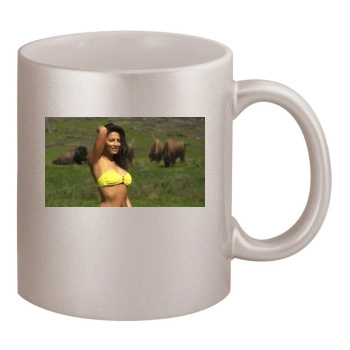 Jessica Gomes 11oz Metallic Silver Mug