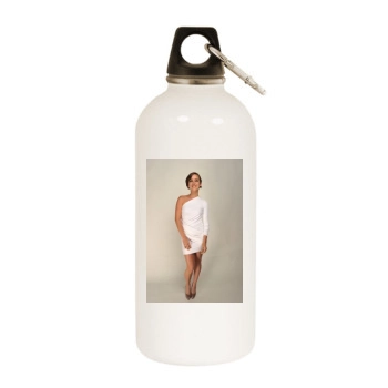 Jessica Stroup White Water Bottle With Carabiner