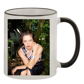 Jessica Stroup 11oz Colored Rim & Handle Mug